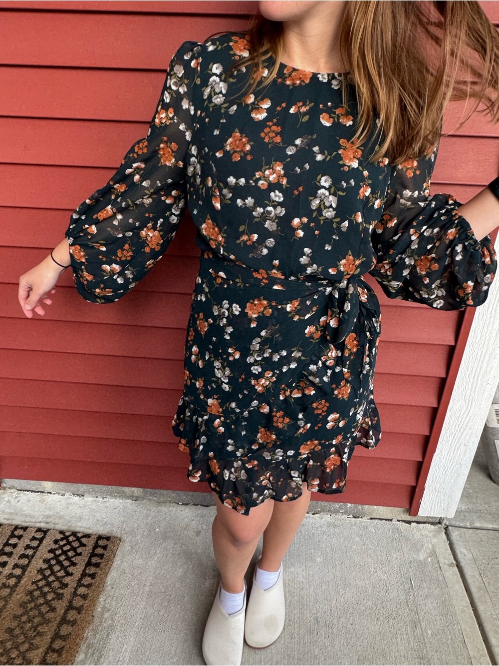 Princess Polly Dark Teal Floral Mini Dress